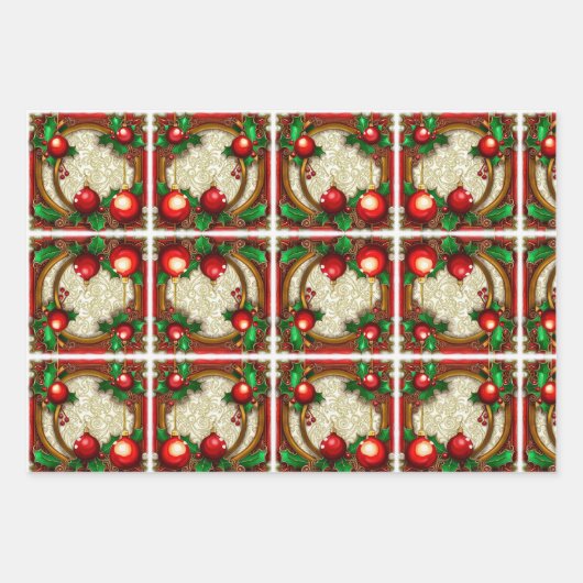 Steampunk und Holly Geschenkpapier Set (Vorderseite 3)