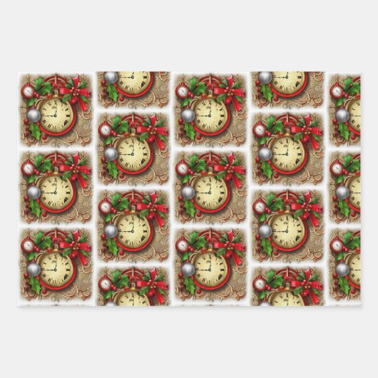 Steampunk und Holly Geschenkpapier Set (Vorderseite 2)