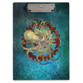 Steampunk- und Uhrwerk Klemmbrett (Vorderseite)