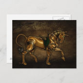 Steampunk Unicorn Postkarte (Vorne/Hinten)