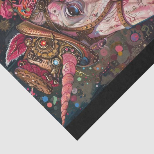 Steampunk Unicorn Seidenpapier (Ausschnitt)