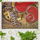 Steampunk Valentine 3 Küchentücher (Gefaltet)