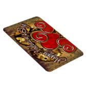 Steampunk Valentine 3 Premium Magnet (Rechte Seite)