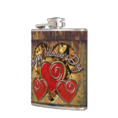 Steampunk Valentine 3 Wrapped Flask Flachmann (Links)
