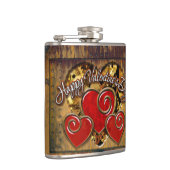 Steampunk Valentine 3 Wrapped Flask Flachmann (Rechts)