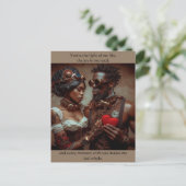 Steampunk Valentine Postkarte (Stehend Vorderseite)