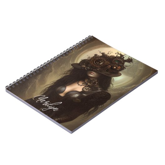 Steampunk verborgen Ihre Augen Original Artwork Notizblock (Linke Seite)