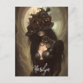 Steampunk verborgen Ihre Augen Original Artwork Postkarte (Vorderseite)