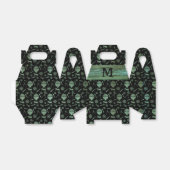 Steampunk Verdigris Balloons Monogram Gable Geschenkschachtel (Ungefaltet)