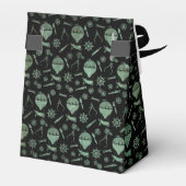 Steampunk Verdigris Balloons Monogram Geschenkschachtel (Rückseite)