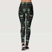 Steampunk Verdigris Bronze Airships Leggings (Rückseite)