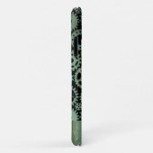 Steampunk Verdigris Bronze Gears Individuelle Name Case-Mate iPhone Hülle (Hinten/Rechts)