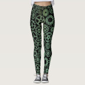 Steampunk Verdigris Bronze Leggings (Vorderseite)