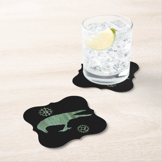 Steampunk Verdigris Hacker und Gänge Untersetzer (Vor Ort)