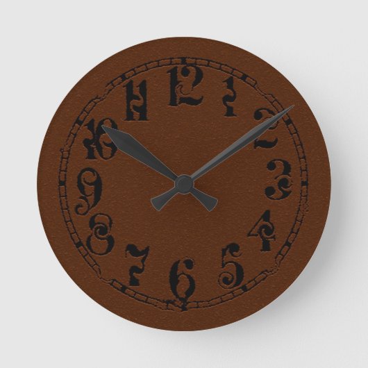 Steampunk verzerrt runde wanduhr (Vorderseite)