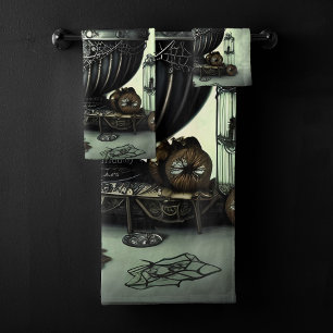 Steampunk-Verzierte Kauldron- und Magiegegenstände Badhandtuch Set