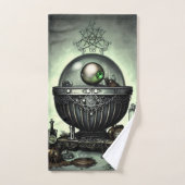 Steampunk-Verzierte Kauldron- und Magiegegenstände Badhandtuch Set (Handtuch)