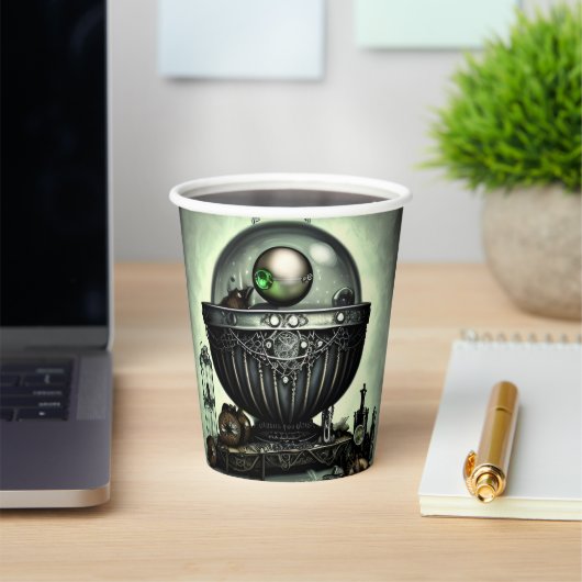 Steampunk-Verzierte Kauldron- und Magiegegenstände Pappbecher (InSitu)