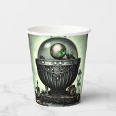 Steampunk-Verzierte Kauldron- und Magiegegenstände Pappbecher (Rückseite)