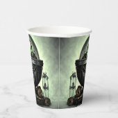 Steampunk-Verzierte Kauldron- und Magiegegenstände Pappbecher (Rechts)