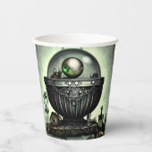 Steampunk-Verzierte Kauldron- und Magiegegenstände Pappbecher (Vorderseite)