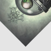 Steampunk-Verzierte Kauldron- und Magiegegenstände Seidenpapier (Ausschnitt)