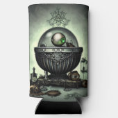 Steampunk-Verzierte Kauldron- und Magiegegenstände Selters Dosenkühler (Rückseite)