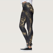Steampunk Victoria blau/Schwarzes Leggings (Links)