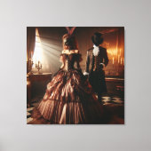 Steampunk Victorian Fantasy Art Masquerade  Leinwanddruck (Vorderseite)