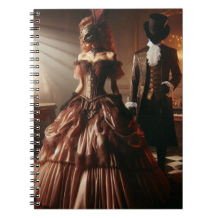 Steampunk-Victorian-Fantasy-Art-Masquerade Notizblock