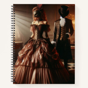 Steampunk-Victorian-Fantasy-Art-Masquerade Notizblock