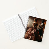 Steampunk Victorian Fantasy Art Masquerade Notizblock (Innenseite)