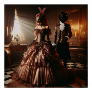 Steampunk-Victorian-Fantasy-Art-Masquerade  Poster