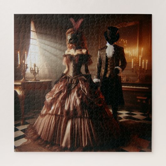 Steampunk Victorian Fantasy Art Masquerade  Puzzle (Vertikal)