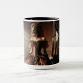 Steampunk Victorian Fantasy Art Masquerade  Tasse (Zentrum)