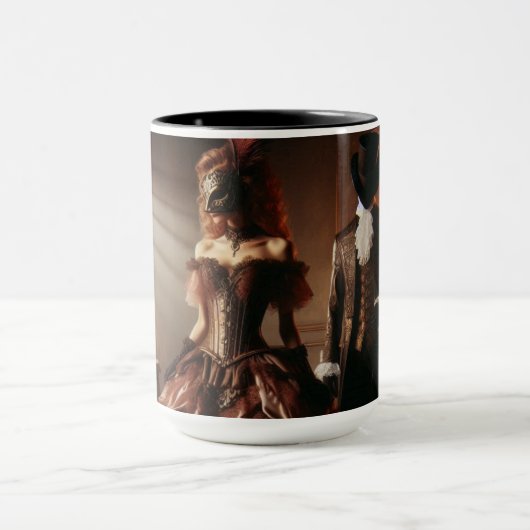 Steampunk Victorian Fantasy Art Masquerade Tasse (Zentrum)