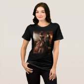 Steampunk Victorian Fantasy Art Masquerade Tri-Blend Shirt (Vorderseite voll)