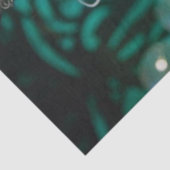 Steampunk Victorian Futuristic Green Dancer Seidenpapier (Ausschnitt)