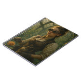 Steampunk Victorian Gardener Art Notizblock (Linke Seite)