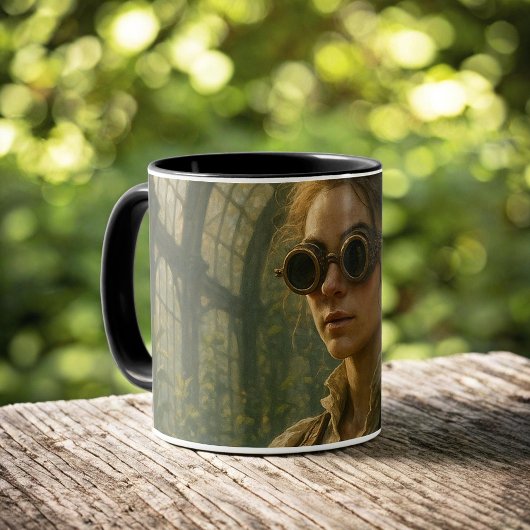 Steampunk Victorian Gardener Art Tasse