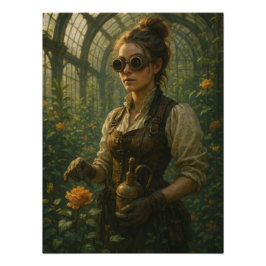 Steampunk-Victorian-Gärtner-Kunst Fotodruck