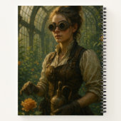 Steampunk-Victorian-Gärtner-Kunst Notizblock (Rückseite)