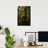 Steampunk-Victorian-Gärtner-Kunst Poster (Heimbüro)