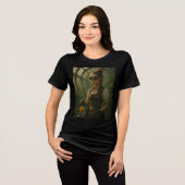 Steampunk-Victorian-Gärtner-Kunst Tri-Blend Shirt (Vorderseite voll)