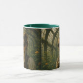 Steampunk Victorian Whimsical Gardener Art Tasse (Zentrum)