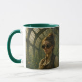 Steampunk-Victorian-whimsicaler Gärtner-Kunst Tasse (Links)