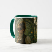 Steampunk-Victorian-whimsicaler Gärtner-Kunst Tasse (Vorderseite Links)