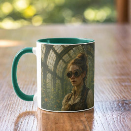 Steampunk-Victorian-whimsicaler Gärtner-Kunst Tasse