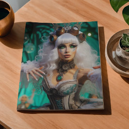 Steampunk-Victorian-Zukunftstänzerin Seidenpapier