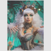 Steampunk-Victorian-Zukunftstänzerin Seidenpapier